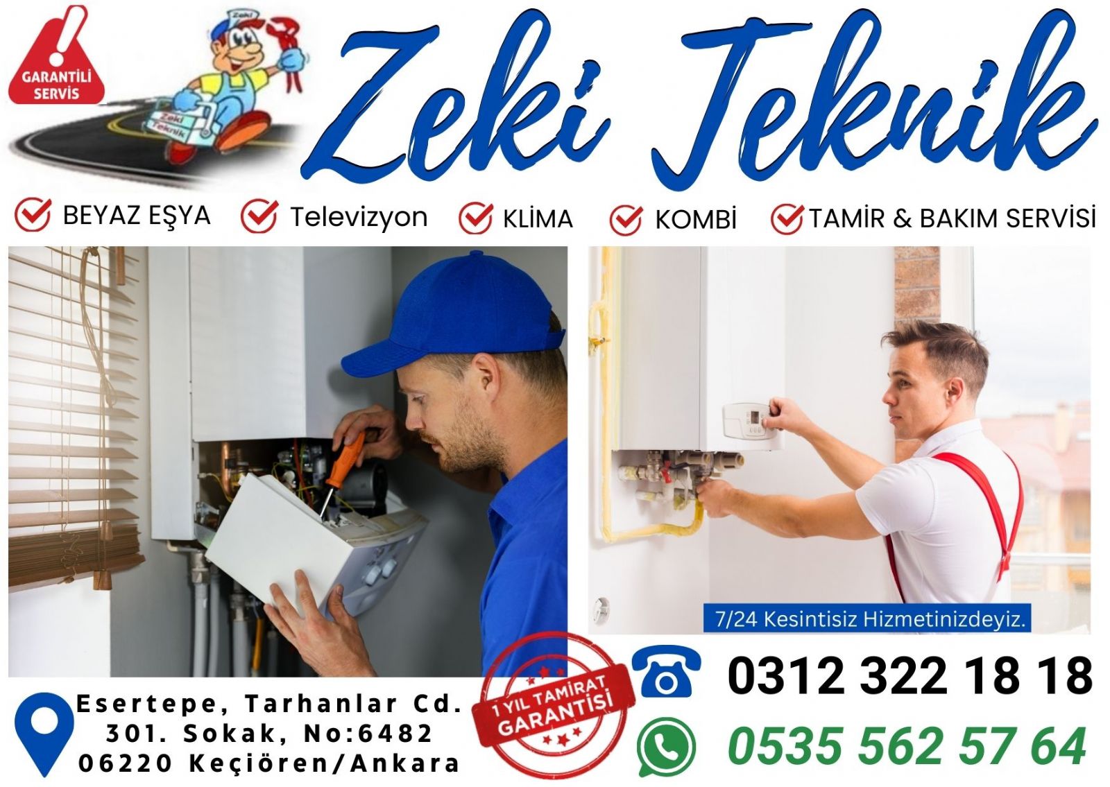 esertepe kombi tamircisi
